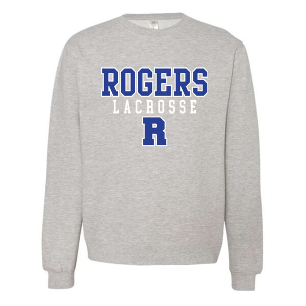 Independent Trading Co Unisex Midweight Crewneck Sweatshirt - Applique Logo Thumbnail